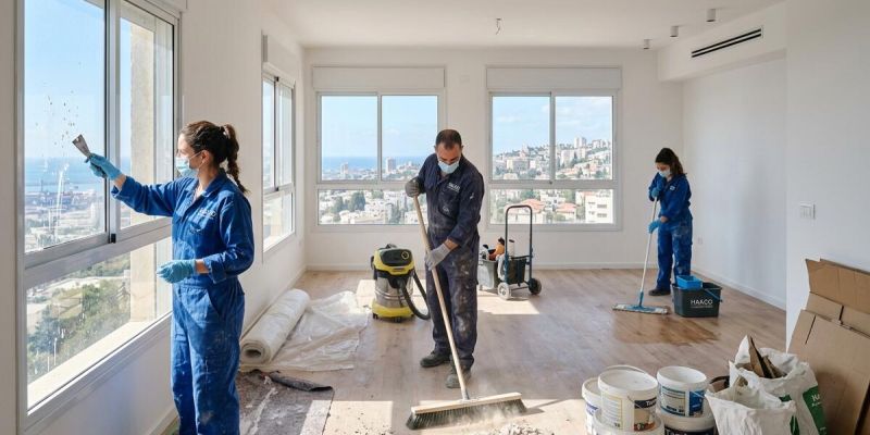 Уборка после ремонта в Хаифе — как убрать строительную пыль